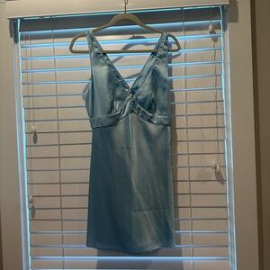 Baby blue dress